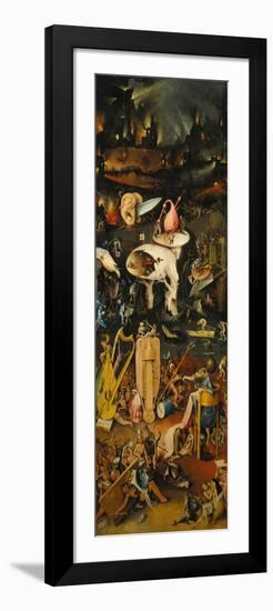 The Garden of Earthly Delights. Right Panel of the Triptych: Hell-Hieronymus Bosch-Framed Giclee Print