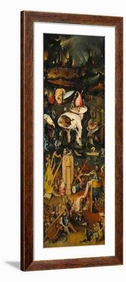 The Garden of Earthly Delights. Right Panel of the Triptych: Hell-Hieronymus Bosch-Framed Giclee Print