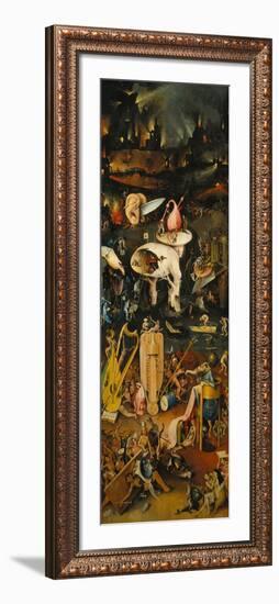 The Garden of Earthly Delights. Right Panel of the Triptych: Hell-Hieronymus Bosch-Framed Giclee Print