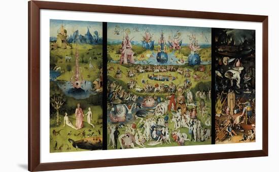 The Garden of Earthly Delights Triptych-Hieronymus Bosch-Framed Premium Giclee Print