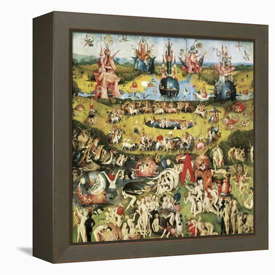 The Garden of Earthly Delights-Hieronymus Bosch-Framed Stretched Canvas