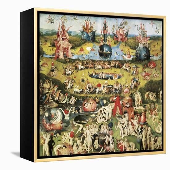 The Garden of Earthly Delights-Hieronymus Bosch-Framed Stretched Canvas