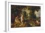 The Garden of Eden with the Fall of Man, about 1616-Peter Paul Rubens-Framed Giclee Print