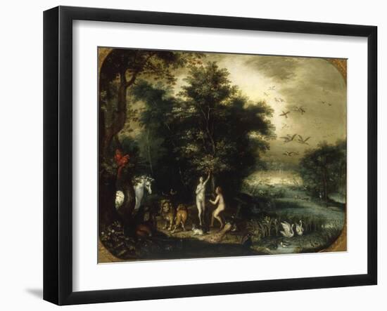 The Garden of Eden-Jan Breugel the Elder-Framed Giclee Print