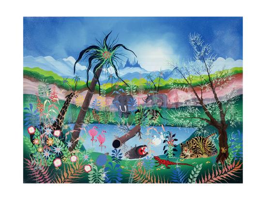 The Garden Of Eden Giclee Print Herbert Hofer Art Com The Garden Of Eden Giclee Print Herbert Hofer Art Com