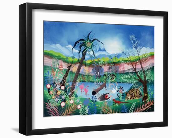 The Garden of Eden-Herbert Hofer-Framed Giclee Print