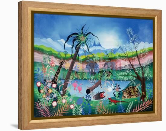 The Garden of Eden-Herbert Hofer-Framed Premier Image Canvas