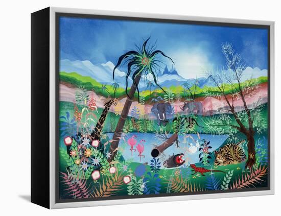 The Garden of Eden-Herbert Hofer-Framed Premier Image Canvas