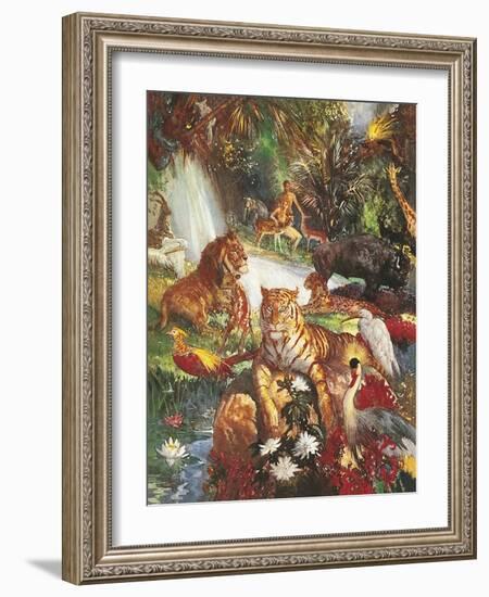 The Garden of Eden-John Millar Watt-Framed Giclee Print