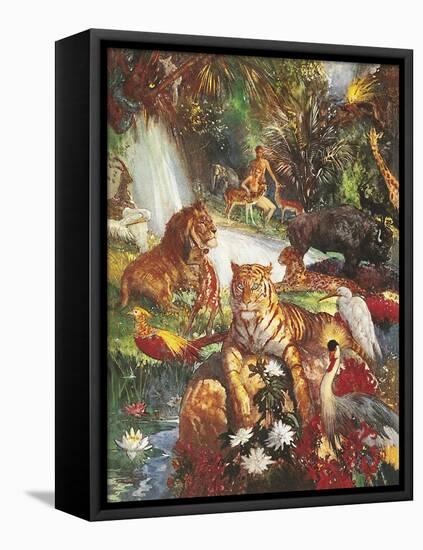 The Garden of Eden-John Millar Watt-Framed Premier Image Canvas