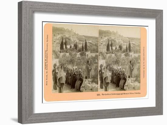 The Garden of Gethsemane and the Mount of Olives, Palestine, 1898-BW Kilburn-Framed Giclee Print