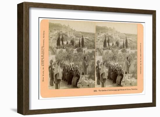 The Garden of Gethsemane and the Mount of Olives, Palestine, 1898-BW Kilburn-Framed Giclee Print