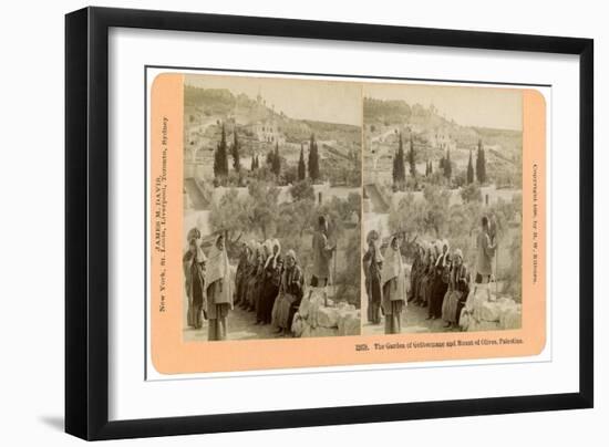 The Garden of Gethsemane and the Mount of Olives, Palestine, 1898-BW Kilburn-Framed Giclee Print