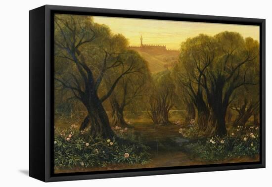 The Garden of Gethsemane-Edward Lear-Framed Premier Image Canvas