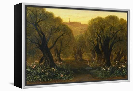 The Garden of Gethsemane-Edward Lear-Framed Premier Image Canvas