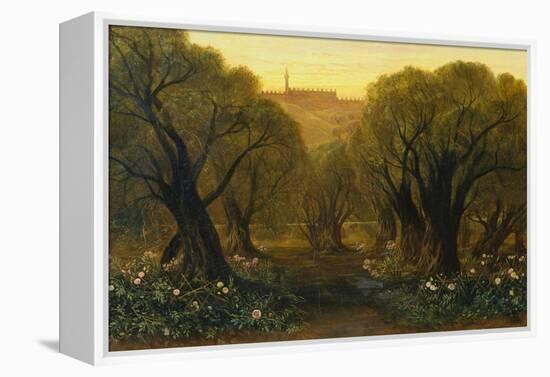 The Garden of Gethsemane-Edward Lear-Framed Premier Image Canvas