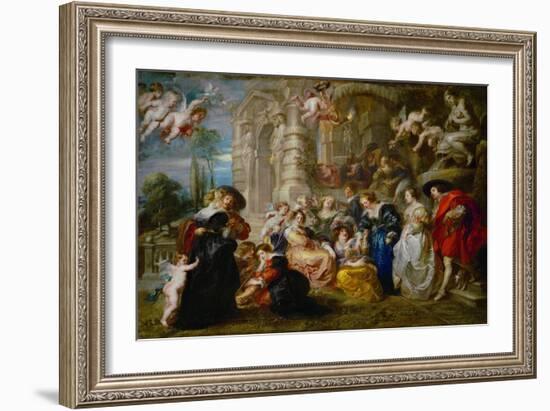 The Garden of Love, 1633-1634-Peter Paul Rubens-Framed Giclee Print