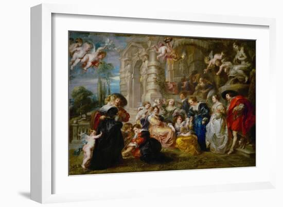 The Garden of Love, 1633-1634-Peter Paul Rubens-Framed Giclee Print