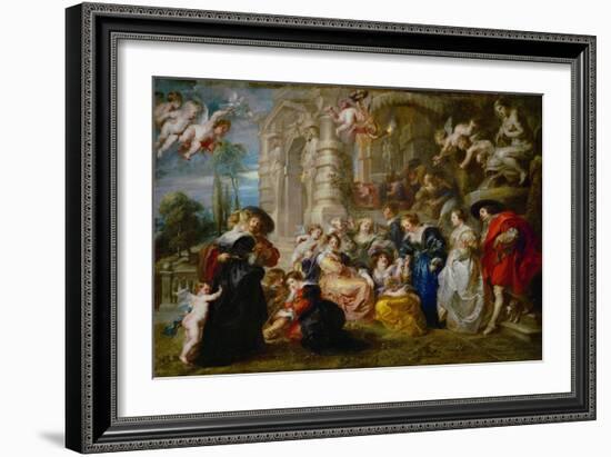 The Garden of Love, 1633-1634-Peter Paul Rubens-Framed Giclee Print
