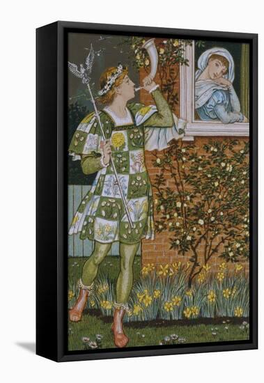 The Garden of Love-Walter Crane-Framed Premier Image Canvas