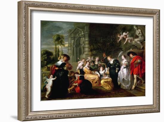 The Garden of Love-Peter Paul Rubens-Framed Giclee Print