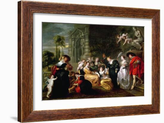The Garden of Love-Peter Paul Rubens-Framed Giclee Print