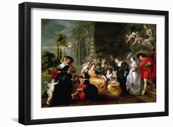 The Garden of Love-Peter Paul Rubens-Framed Giclee Print