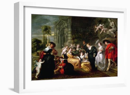 The Garden of Love-Peter Paul Rubens-Framed Giclee Print