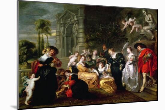 The Garden of Love-Peter Paul Rubens-Mounted Giclee Print