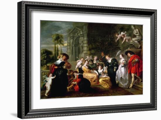 The Garden of Love-Peter Paul Rubens-Framed Giclee Print