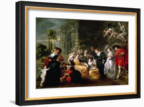 The Garden of Love-Peter Paul Rubens-Framed Giclee Print