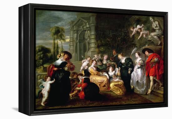 The Garden of Love-Peter Paul Rubens-Framed Premier Image Canvas