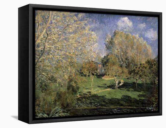 The Garden of Monsieur Hoschedé in Montgeron, 1881-Alfred Sisley-Framed Premier Image Canvas