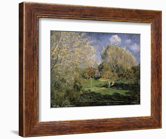 The Garden of Monsieur Hoschedé in Montgeron, 1881-Alfred Sisley-Framed Giclee Print