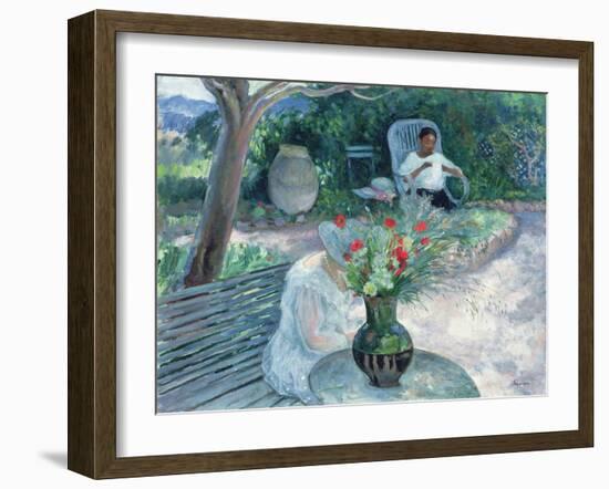 The Garden of Pradet, C.1923-Henri Lebasque-Framed Giclee Print