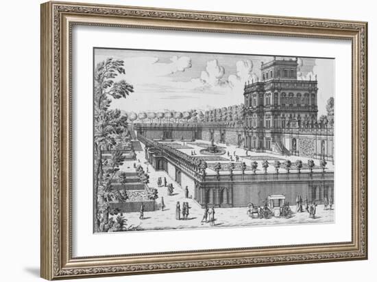 The Garden of Rome; Li Giardini Di Roma-Giovanni Battista Falda-Framed Giclee Print