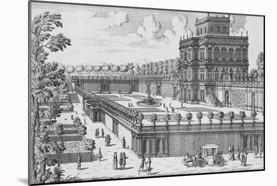 The Garden of Rome; Li Giardini Di Roma-Giovanni Battista Falda-Mounted Giclee Print