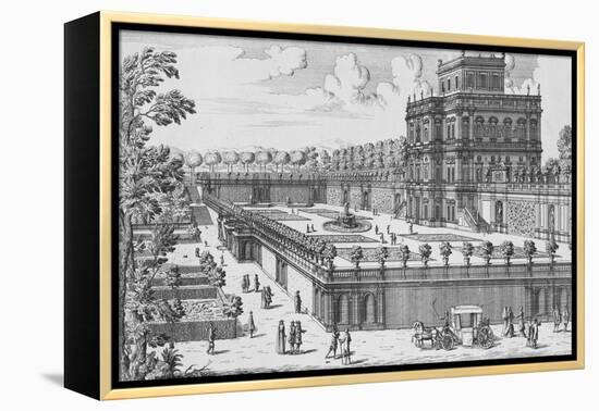 The Garden of Rome; Li Giardini Di Roma-Giovanni Battista Falda-Framed Premier Image Canvas