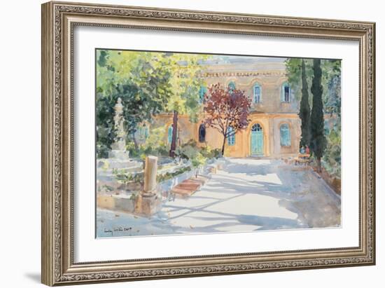 The Garden of Saint Anne?S Church, Jerusalem, 2019 (W/C on Paper)-Lucy Willis-Framed Giclee Print