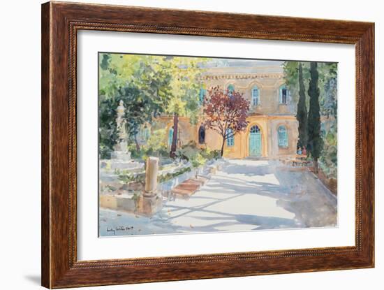 The Garden of Saint Anne?S Church, Jerusalem, 2019 (W/C on Paper)-Lucy Willis-Framed Giclee Print