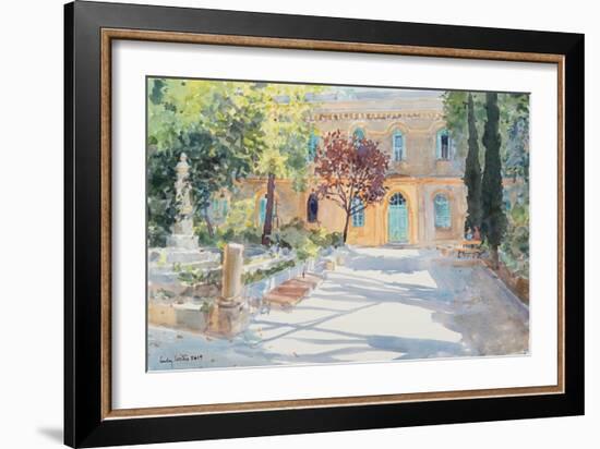 The Garden of Saint Anne?S Church, Jerusalem, 2019 (W/C on Paper)-Lucy Willis-Framed Giclee Print