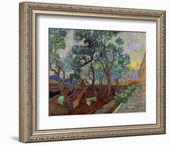 The Garden of Saint Paul's Hospital II-Vincent van Gogh-Framed Giclee Print