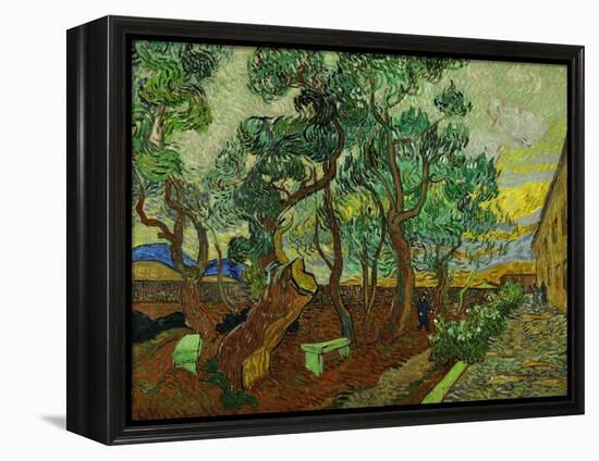 The Garden of St. Paul's Hospital at St. Remy, c.1889-Vincent van Gogh-Framed Premier Image Canvas