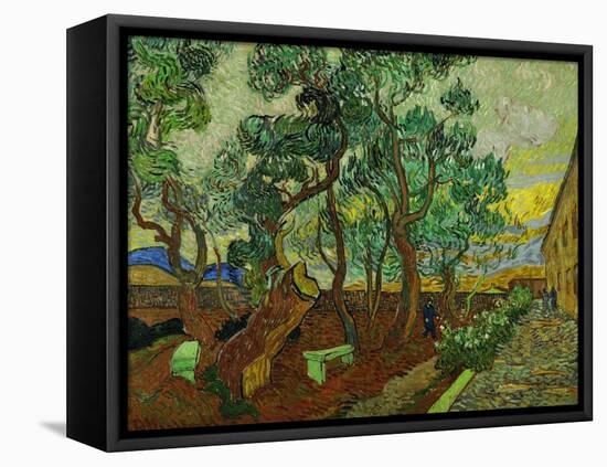 The Garden of St. Paul's Hospital at St. Remy, c.1889-Vincent van Gogh-Framed Premier Image Canvas