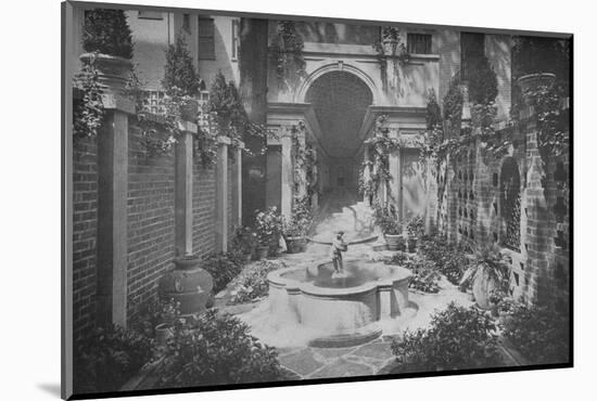 The garden of the house of Benjamin Wood, New York, 1926-null-Mounted Photographic Print