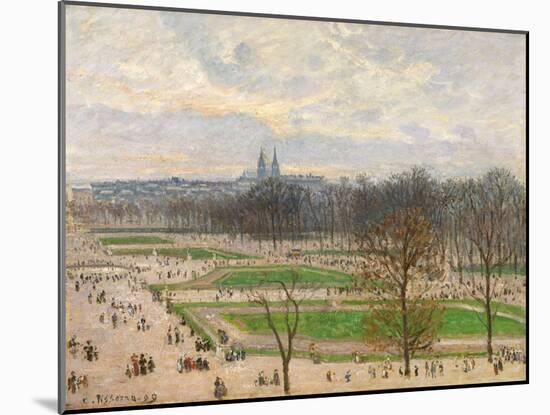 The Garden of the Tuileries on a Winter Afternoon, 1899-Camille Pissarro-Mounted Giclee Print