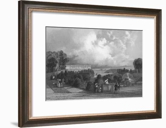 'The Garden of Versailles', 1839-J Davis-Framed Giclee Print