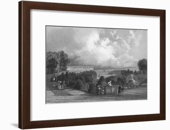 'The Garden of Versailles', 1839-J Davis-Framed Giclee Print