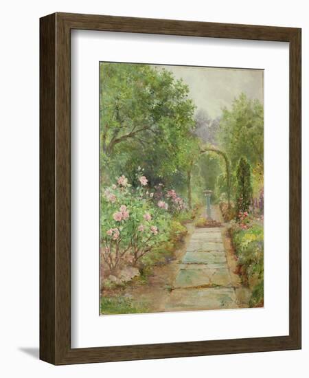 The Garden Path-Ernest Walbourn-Framed Premium Giclee Print