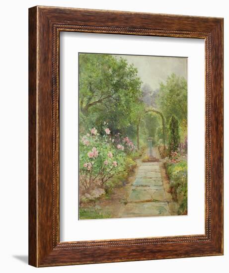 The Garden Path-Ernest Walbourn-Framed Premium Giclee Print